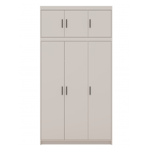 Szafa z nadstawką trzydrzwiowa 133 cm uchylna TRINO beżowa